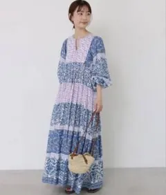 ティアードロングワンピース販売価格14,300円ベイクルーズサイズ38or36
