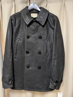 ダブルアールエル RRL レザーピーコート