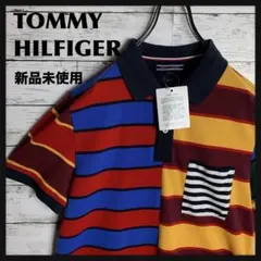 TOMMY HILFIGER◎新品タグ付き 半袖 ポロシャツ ロゴ D533