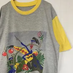 A*E様 vintage トロピカル アートTシャツ 古着 レトロ オニオオハシのサムネイル