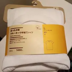 MUJI クルーネック半袖Tシャツ Lサイズ 白
