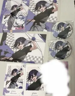 ダンガンロンパV3 ペイントスタイル 王馬小吉 缶バッジ イラストカード