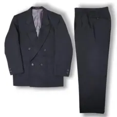 ヴィンテージ ダークグレー カラー 灰色 ダブル ウール セットアップ スーツ