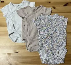 H&M　半袖ボディースーツ60センチ　3点セット