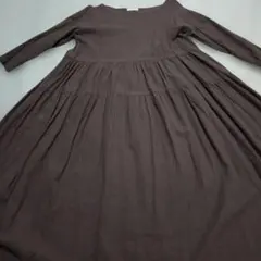 earth music&ecology 茶色ティアードワンピース