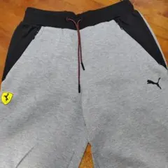 激レア！プーマ×フェラーリ上質ジョガーパンツ グレー×黒 リブパンツ スウェット