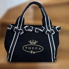 TOCCA トッカ　トートバッグ ブラック リボンのサムネイル
