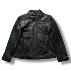 90s Wilsons 本革 レザージャケット ブラック ヴィンテージ 羊革