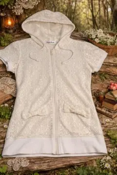 フェアリーグランジ y2k 森ガール バレエコア ウィッシュコア フリルパーカー