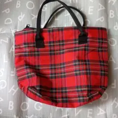 チェック トートバッグ