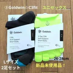 ③Goldwin☆C3fit☆アーチサポート Lサイズ2足セット☆新品未使用品！のサムネイル