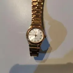 ORIENT レディース 腕時計 クォーツ ピンクゴールド