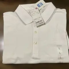 UNIQLO ドライラインデザインポロシャツ ホワイト Lのサムネイル