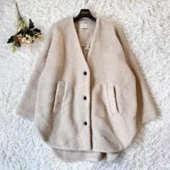 LE PHIL ルフィル ストレッチボア コート ベージュ 2025年最新】ルフィル le phil ボアの人気アイテム - メルカリ