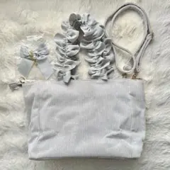 ザッカマート ハンドルフリルトートバッグ A4 痛バ