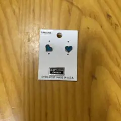 ターコイズ ハート ピアス