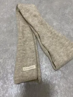 MONBEBE ベージュ ニットマフラー