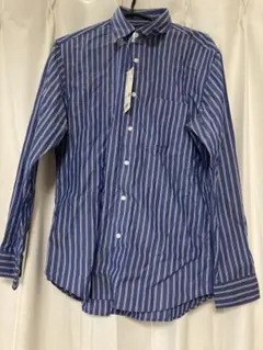 ユニクロ　エクストラファインコットンブロードストライプシャツ（長袖）　Sサイズ
