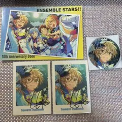 あんスタ　真白友也　10周年缶バッジ　ぱしゃっつ　BOOK連動ポスカ