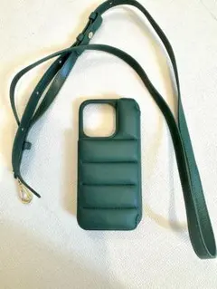DEMIU BALLON iPhone15proケース＆ショルダー　グリーン
