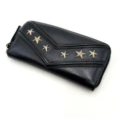 JIMMY CHOO ジミーチュウ ラウンドファスナー スタースタッズ ブラックのサムネイル