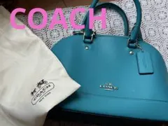 GWセール!COACH ターコイズ ショルダーバッグ