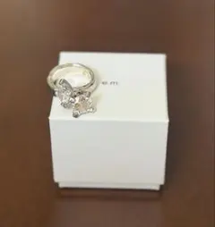 週末限定セール！e.m. ジルコニア立て爪リング 2個セット シルバー