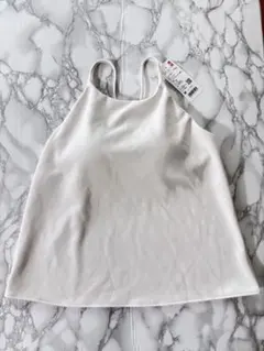 ユニクロ　クレープジャージーブラキャミソール　Ｍ　オフホワイト