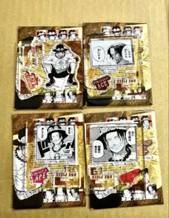 ONE PIECE アクリルフィギュア　エース　4点セット