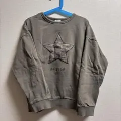 BREEZE ブリーズ 星マーク トレーナー カーキー 140サイズ