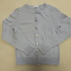 NATURAL BEAUTY BASIC カーディガン ライトグレー　カシミヤ混