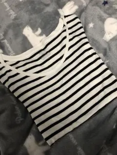 GU ストライプ長袖Tシャツ