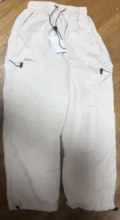 カーゴパンツ アイボリー ウエストゴム