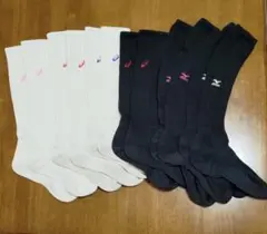 asics アシックス・ミズノ バレーボールソックス 25-27cm 6足セット