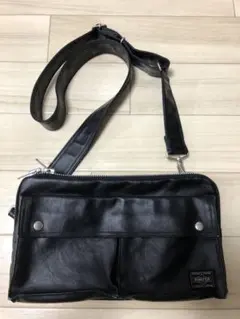 PORTER ブラック ショルダーバッグ