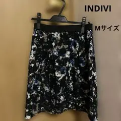 INDIVI インディヴィ 花柄スカート（38・Mサイズ)