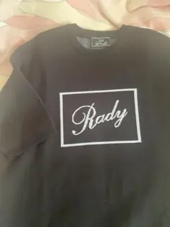 お値下げRady ブラック ロゴ半袖ニットワンピ