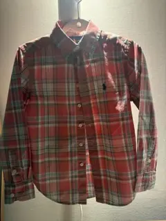 Ralph Lauren 赤系チェック 長袖シャツ S/P(8)