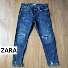 ZARA ザラ ダメージ加工 デニムパンツ メンズ EUR42のサムネイル