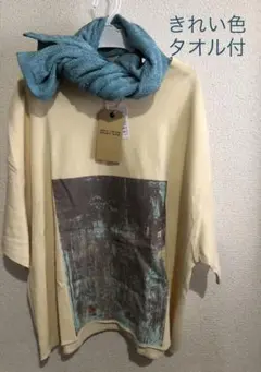 きれい色タオル付【使える★おしゃれ】ほど良いざっくりTシャツのサムネイル