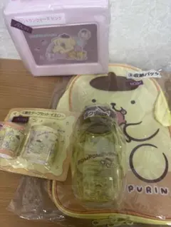 サンリオくじ ポムポムプリン トランクケース クリアボトル 養生テープ 収納