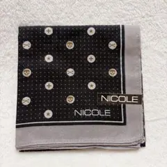 NICOLE ハンカチ ドット スカル 星柄 ブラックのサムネイル