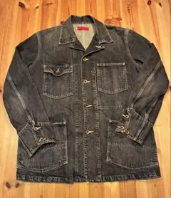 EDWIN 503 REBEL!ブラックカバーオール! サイズL!のサムネイル