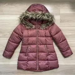 H&Mキッズ アウター パファージャケット 赤・エンジ 128cm