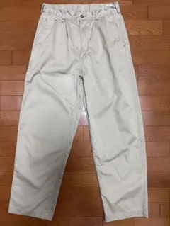 美品 オアスロウ orSlowツータックワイドトラウザーズ 2 チノパン 日本製