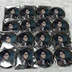 リヴァイ トレーディンググリッター缶バッジ 誕生日記念 カラ鉄 進撃の巨人