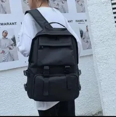 ブラック多機能リュックサック