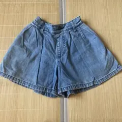 GU デニムショートパンツ 120サイズ　キュロットパンツ