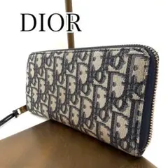 美品　DIOR 長財布　トロッター　ラウンドファスナー　CDロゴ　GD金具のサムネイル