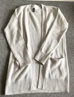 【レディース H&M ロングカーディガン】グレー XSサイズ